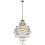 Featuring Killarney 32" Layered Chandelier Natural Brass by Visual Comfort at Amethyst Home. Killarney 32" Layered Chandelier in Natural Brass with Clear Crystal
Overall Dimensions: 32" L x 32" W x 86.75" HWeight: 119 lbs.. Amethyst Home provides interior design, new construction, custom furniture, and area rugs in the Miami metro area