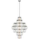 Featuring Killarney 32" Layered Chandelier Polished Nickel by Visual Comfort at Amethyst Home. Killarney 32" Layered Chandelier in Natural Brass with Clear Crystal
Overall Dimensions: 32" L x 32" W x 86.75" HWeight: 119 lbs.. Amethyst Home provides interior design, new construction, custom furniture, and area rugs in the Kansas City metro area