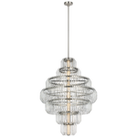 Featuring Killarney 32" Layered Chandelier Polished Nickel by Visual Comfort at Amethyst Home. Killarney 32" Layered Chandelier in Natural Brass with Clear Crystal
Overall Dimensions: 32" L x 32" W x 86.75" HWeight: 119 lbs.. Amethyst Home provides interior design, new construction, custom furniture, and area rugs in the Salt Lake City metro area