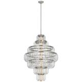 Featuring Killarney 32" Layered Chandelier Polished Nickel by Visual Comfort at Amethyst Home. Killarney 32" Layered Chandelier in Natural Brass with Clear Crystal
Overall Dimensions: 32" L x 32" W x 86.75" HWeight: 119 lbs.. Amethyst Home provides interior design, new construction, custom furniture, and area rugs in the Salt Lake City metro area