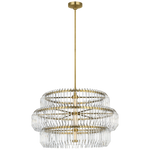 Featuring Killarney 32" Layered Drum Chandelier Natural Brass by Visual Comfort at Amethyst Home. Killarney 32" Layered Drum Chandelier in Natural Brass with Clear Crystal
Overall Dimensions: 32" L x 32" W x 62.5" HWeight: 86 lbs.. Amethyst Home provides interior design, new construction, custom furniture, and area rugs in the Newport Beach metro area