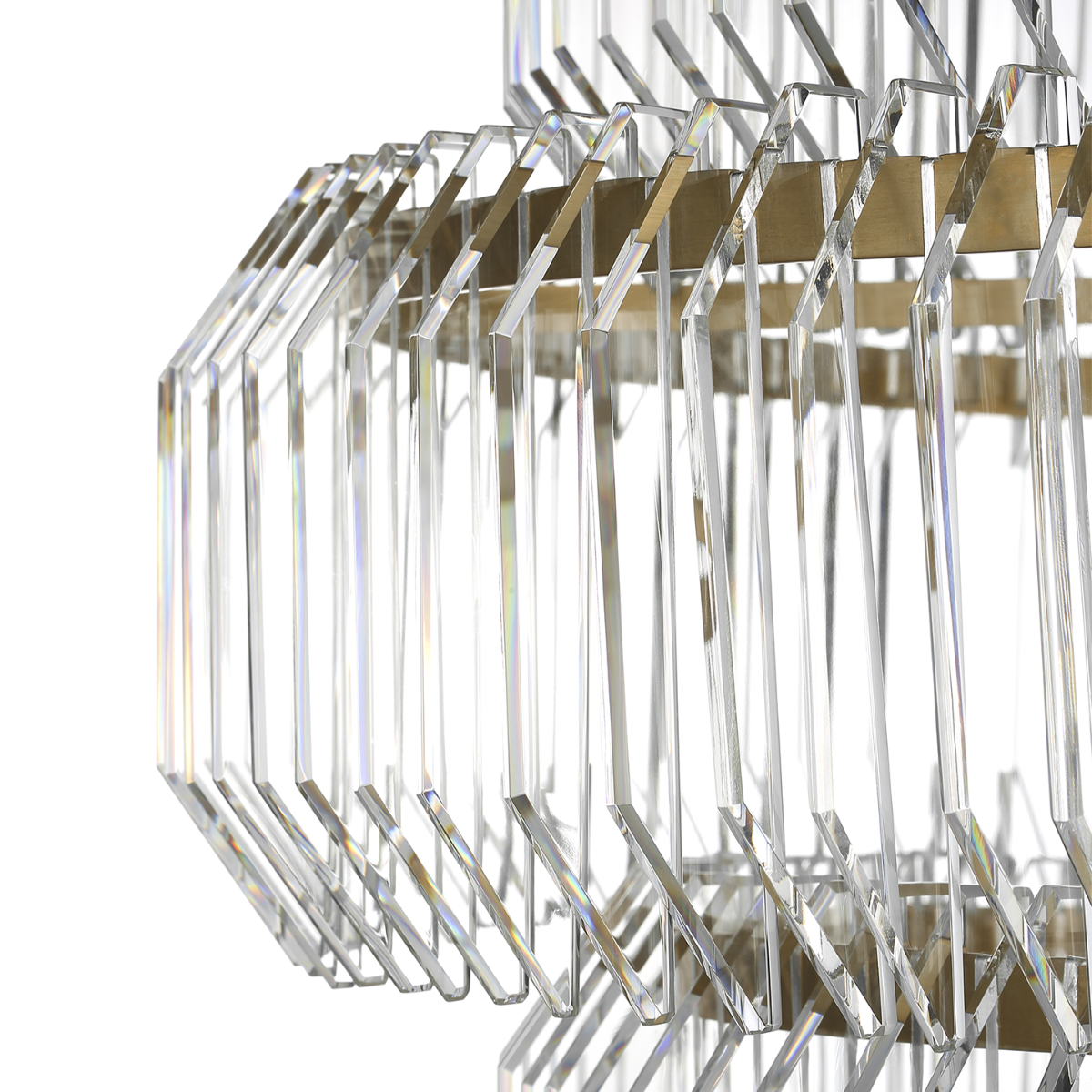 Featuring Killarney 32" Layered Drum Chandelier Natural Brass by Visual Comfort at Amethyst Home. Killarney 32" Layered Drum Chandelier in Natural Brass with Clear Crystal
Overall Dimensions: 32" L x 32" W x 62.5" HWeight: 86 lbs.. Amethyst Home provides interior design, new construction, custom furniture, and area rugs in the San Diego metro area