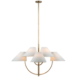 Featuring Kinsley Large Two-Tier Chandelier Soft Brass by Visual Comfort at Amethyst Home. Echoing 1940s and 1950s French and Italian modernism, kate spade new york's Kinsley boasts an elegant and refined allure. Gracefully arched metal lines hold irregularly tapered conical shades, offering a twist on classic forms. Ideal for any room, the fixtures will add a chic statement.
Overall. Amethyst Home provides interior design, new construction, custom furniture, and area rugs in the Dallas metro area