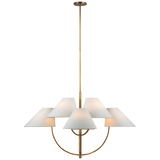 Featuring Kinsley Large Two-Tier Chandelier Soft Brass by Visual Comfort at Amethyst Home. Echoing 1940s and 1950s French and Italian modernism, kate spade new york's Kinsley boasts an elegant and refined allure. Gracefully arched metal lines hold irregularly tapered conical shades, offering a twist on classic forms. Ideal for any room, the fixtures will add a chic statement.
Overall. Amethyst Home provides interior design, new construction, custom furniture, and area rugs in the Dallas metro area