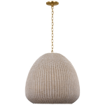 Featuring Kokomo 30" Domed Pendant Antique-Burnished Brass by Visual Comfort at Amethyst Home. Introduce luxury and sophistication to your home with our Kokomo 30" Domed Pendant in Antique-Burnished Brass. The elegant pendant adds a touch of exclusivity to any room. With its sleek and stylish design, this pendant exudes a sense of refinement. Elevate your space with this exquisite pie. Amethyst Home provides interior design, new construction, custom furniture, and area rugs in the Omaha metro area