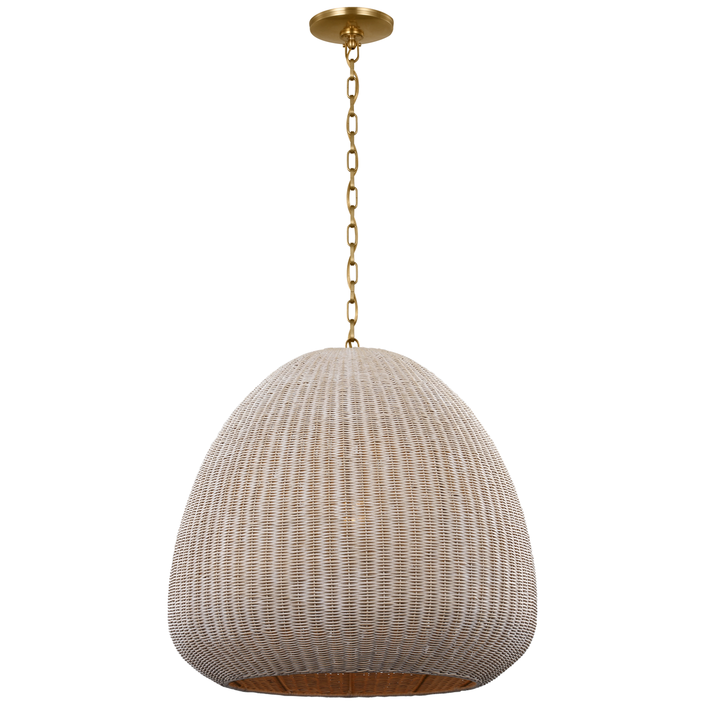 Featuring Kokomo 30" Domed Pendant Antique-Burnished Brass by Visual Comfort at Amethyst Home. Introduce luxury and sophistication to your home with our Kokomo 30" Domed Pendant in Antique-Burnished Brass. The elegant pendant adds a touch of exclusivity to any room. With its sleek and stylish design, this pendant exudes a sense of refinement. Elevate your space with this exquisit. Amethyst Home provides interior design, new construction, custom furniture, and area rugs in the Washington metro area