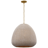Featuring Kokomo 30" Domed Pendant Antique-Burnished Brass by Visual Comfort at Amethyst Home. Introduce luxury and sophistication to your home with our Kokomo 30" Domed Pendant in Antique-Burnished Brass. The elegant pendant adds a touch of exclusivity to any room. With its sleek and stylish design, this pendant exudes a sense of refinement. Elevate your space with this exquisit. Amethyst Home provides interior design, new construction, custom furniture, and area rugs in the Washington metro area