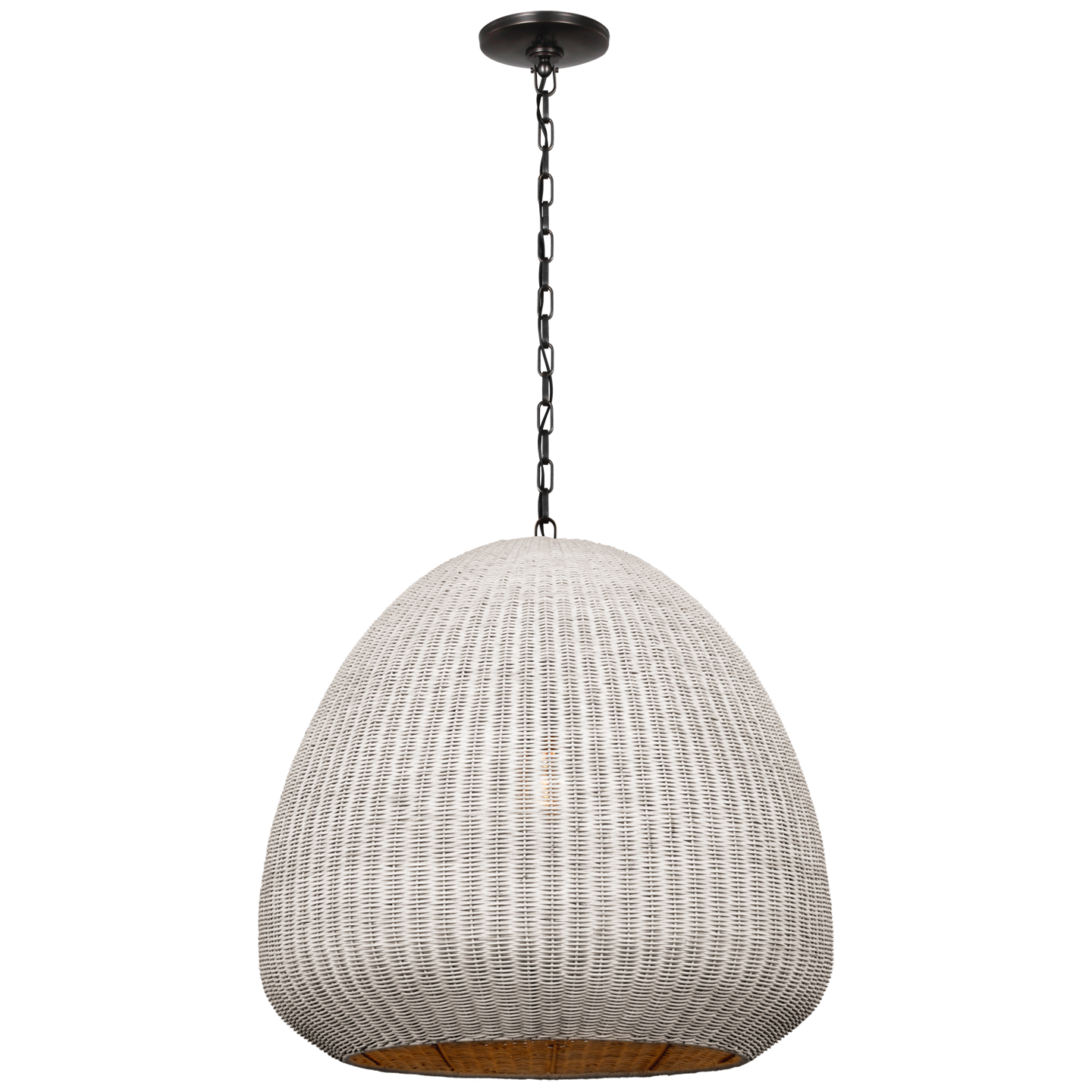 Featuring Kokomo 30" Domed Pendant Bronze by Visual Comfort at Amethyst Home. Indulge in the refined elegance of our Kokomo 30" Domed Pendant in Bronze. This pendant boasts a luxurious design, handcrafted with precision to elevate any space. Add a touch of sophistication and opulence to your home with our exclusive pendant.
Overall Dimensions: 30" L x 30" W x 28.75" HWeight: 15 lb. Amethyst Home provides interior design, new construction, custom furniture, and area rugs in the Calabasas metro area