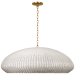 Featuring Kokomo 44" Wide Pendant Antique-Burnished Brass by Visual Comfort at Amethyst Home. Our Kokomo pendant, crafted in antique-burnished brass, adds a touch of sophistication to any space. Suspended from a 44" wide frame, the pendant exudes elegance and exclusivity. Elevate your decor with this statement piece, reminiscent of the golden age of luxury and art.
Overall Dimensi. Amethyst Home provides interior design, new construction, custom furniture, and area rugs in the Calabasas metro area