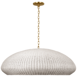 Featuring Kokomo 44" Wide Pendant Antique-Burnished Brass by Visual Comfort at Amethyst Home. Our Kokomo pendant, crafted in antique-burnished brass, adds a touch of sophistication to any space. Suspended from a 44" wide frame, the pendant exudes elegance and exclusivity. Elevate your decor with this statement piece, reminiscent of the golden age of luxury and art.
Overall Dimensi. Amethyst Home provides interior design, new construction, custom furniture, and area rugs in the Calabasas metro area