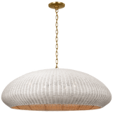 Featuring Kokomo 44" Wide Pendant Antique-Burnished Brass by Visual Comfort at Amethyst Home. Our Kokomo pendant, crafted in antique-burnished brass, adds a touch of sophistication to any space. Suspended from a 44" wide frame, the pendant exudes elegance and exclusivity. Elevate your decor with this statement piece, reminiscent of the golden age of luxury and art.
Overall Dimensions. Amethyst Home provides interior design, new construction, custom furniture, and area rugs in the Dallas metro area