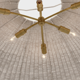 Featuring Kokomo 44" Wide Pendant Antique-Burnished Brass by Visual Comfort at Amethyst Home. Our Kokomo pendant, crafted in antique-burnished brass, adds a touch of sophistication to any space. Suspended from a 44" wide frame, the pendant exudes elegance and exclusivity. Elevate your decor with this statement piece, reminiscent of the golden age of luxury and art.
Overall Dimensi. Amethyst Home provides interior design, new construction, custom furniture, and area rugs in the Park City metro area