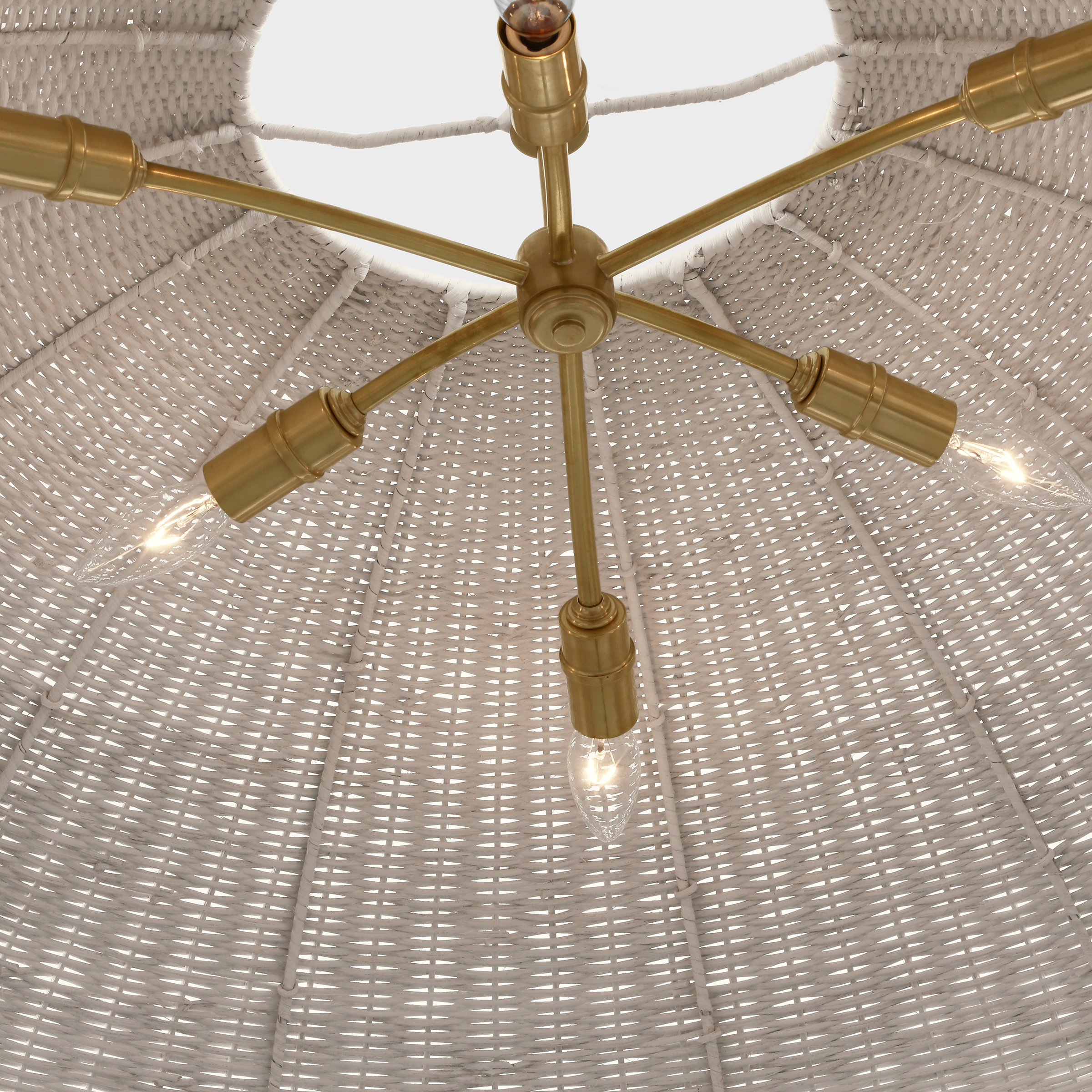 Featuring Kokomo 44" Wide Pendant Antique-Burnished Brass by Visual Comfort at Amethyst Home. Our Kokomo pendant, crafted in antique-burnished brass, adds a touch of sophistication to any space. Suspended from a 44" wide frame, the pendant exudes elegance and exclusivity. Elevate your decor with this statement piece, reminiscent of the golden age of luxury and art.
Overall Dimensi. Amethyst Home provides interior design, new construction, custom furniture, and area rugs in the Park City metro area