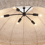 Featuring Kokomo 44" Wide Pendant Bronze by Visual Comfort at Amethyst Home. Elevate your space with the Kokomo 44" Wide Pendant in Bronze. This sophisticated pendant exudes luxury with its intricate design and bronze finish. Enhance your decor with this tasteful and exclusive piece, perfect for adding a touch of elegance to any room.
Overall Dimensions:44" L x 44" W x 16.75" H Weight. Amethyst Home provides interior design, new construction, custom furniture, and area rugs in the Miami metro area