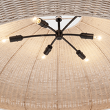 Featuring Kokomo 44" Wide Pendant Bronze by Visual Comfort at Amethyst Home. Elevate your space with the Kokomo 44" Wide Pendant in Bronze. This sophisticated pendant exudes luxury with its intricate design and bronze finish. Enhance your decor with this tasteful and exclusive piece, perfect for adding a touch of elegance to any room.
Overall Dimensions:44" L x 44" W x 16.75" H Weight. Amethyst Home provides interior design, new construction, custom furniture, and area rugs in the Miami metro area