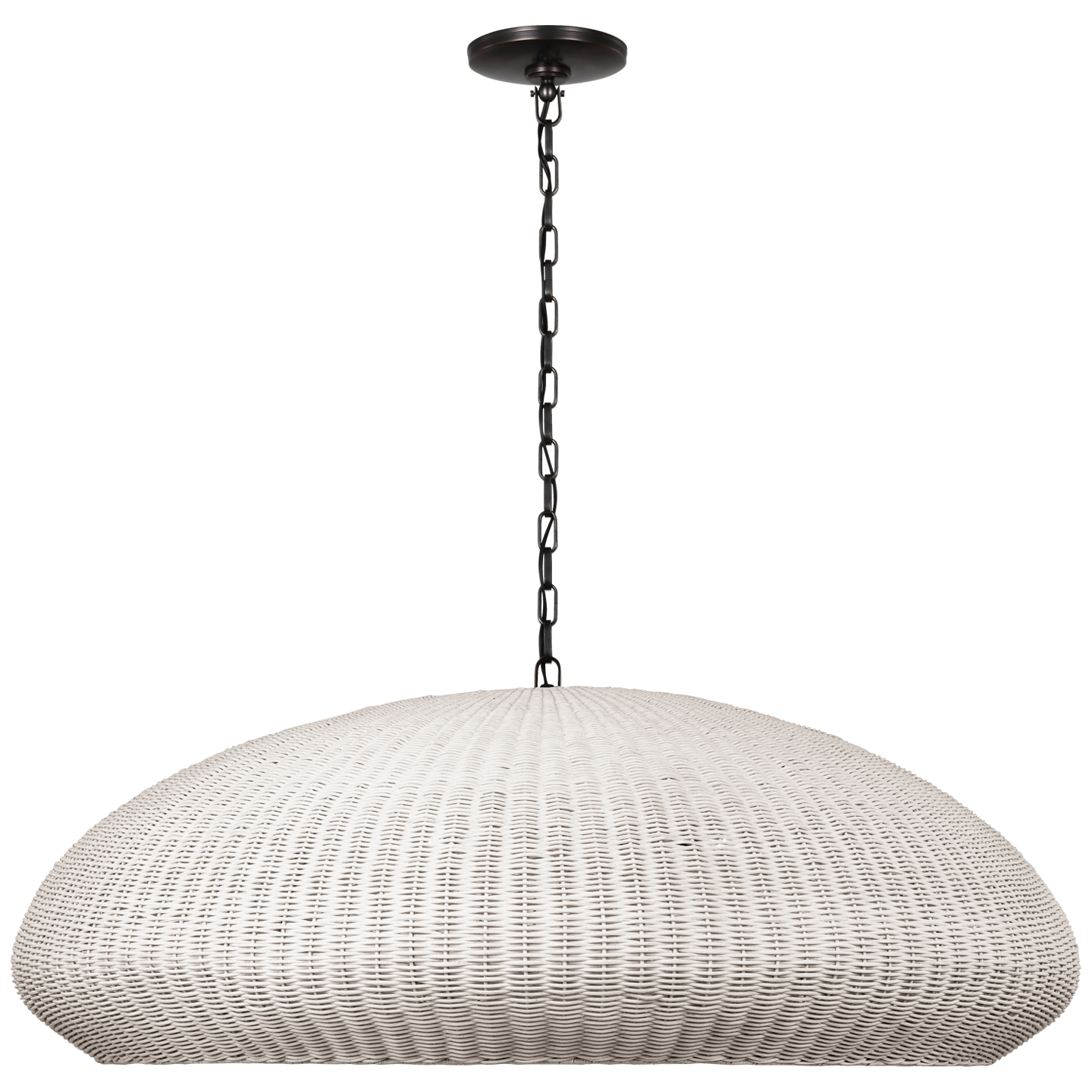 Featuring Kokomo 44" Wide Pendant Bronze by Visual Comfort at Amethyst Home. Elevate your space with the Kokomo 44" Wide Pendant in Bronze. This sophisticated pendant exudes luxury with its intricate design and bronze finish. Enhance your decor with this tasteful and exclusive piece, perfect for adding a touch of elegance to any room.
Overall Dimensions:44" L x 44" W x 16.75" . Amethyst Home provides interior design, new construction, custom furniture, and area rugs in the Newport Beach metro area