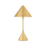Salma Rechargeable Table Lamp - Aged Brass