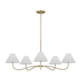 Featuring Laguna Grand Chandelier Burnished Brass by Visual Comfort at Amethyst Home. The sinuous forms of Jean Royere inspire the Laguna series, showcases a tight woven design that transitions to the shade
Overall Dimensions: 51.5" L x 51.5" W x 79" H. Amethyst Home provides interior design, new construction, custom furniture, and area rugs in the Seattle metro area