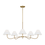 Featuring Laguna Grand Chandelier Burnished Brass by Visual Comfort at Amethyst Home. The sinuous forms of Jean Royere inspire the Laguna series, showcases a tight woven design that transitions to the shade
Overall Dimensions: 51.5" L x 51.5" W x 79" H. Amethyst Home provides interior design, new construction, custom furniture, and area rugs in the Seattle metro area