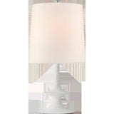 Lakmos Medium Table Lamp Plaster White  Visual Comfort