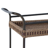 Landi Outdoor Bar Cart - Aged Bronze Steel | shipping 10/15/2026