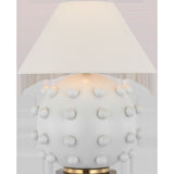 Linden Plaster White Medium Orb Table Lamp  Visual Comfort