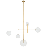 Featuring Linnea 57"  Chandelier Hand-Rubbed Antique Brass by Visual Comfort at Amethyst Home. Introducing Linnea's stunning 57" chandelier in hand-rubbed antique brass. Elevate your space with its timeless elegance and luxury. The intricate design and warm brass finish add a touch of sophistication and exclusivity. Illuminate your home with this stunning piece of art.
Overall Dimensi. Amethyst Home provides interior design, new construction, custom furniture, and area rugs in the Omaha metro area