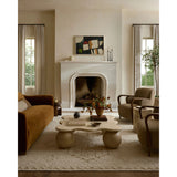 The Alara Collection is a unique and refined area rug that combines finely spun jute with chunky wool for dynamic pile juxtaposition. A neutral ivory palette with natural color variation makes it an elegant addition to home decor in living rooms, bedrooms, and more. Amethyst Home provides interior design, new home construction design consulting, vintage area rugs, and lighting in the Salt Lake City metro area.