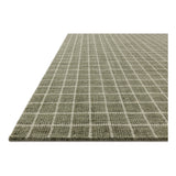 Featuring Amber Lewis x Loloi Cedar Olive / Ivory Rug by Loloi at Amethyst Home. The Cedar Collection by Amber Lewis x Loloi is a hand-loomed area rug with a clean gridded design in contrasting ivory. The rugs blended wool and cotton pile is substantial and soft, with flecked tones that add depth to the neutral palette. This collection is hand-loomed of wool an. Amethyst Home provides interior design, new home construction design consulting, vintage area rugs, and lighting in the Omaha metro area.