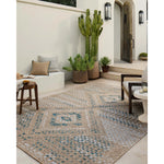 Featuring Amber Lewis x Loloi Topanga Natural / Aqua Rug by Loloi at Amethyst Home. Inspired by the scenic mountain town in California, the Topanga Collection is an indoor/outdoor rug made of durable polypropylene that resembles natural fibers but is much more ready for sun, rain, and high-traffic use. The rug's modern construction also makes it easy to cl. Amethyst Home provides interior design, new home construction design consulting, vintage area rugs, and lighting in the Des Moines metro area.