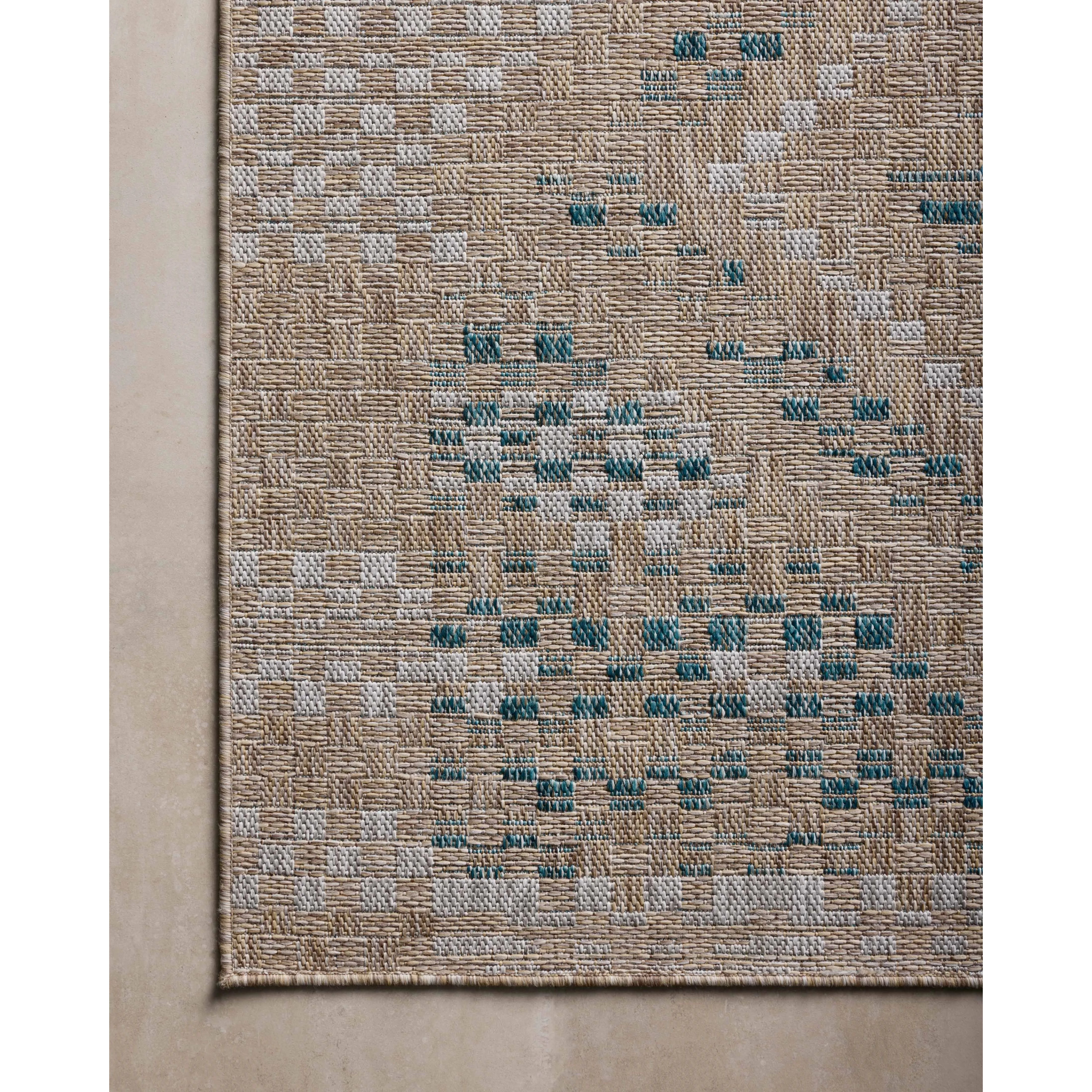 Featuring Amber Lewis x Loloi Topanga Natural / Aqua Rug by Loloi at Amethyst Home. Inspired by the scenic mountain town in California, the Topanga Collection is an indoor/outdoor rug made of durable polypropylene that resembles natural fibers but is much more ready for sun, rain, and high-traffic use. The rug's modern construction also makes it easy to clean (. Amethyst Home provides interior design, new home construction design consulting, vintage area rugs, and lighting in the Tampa metro area.