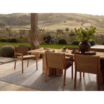 Featuring Amber Lewis x Loloi Topanga Natural / Silver Rug by Loloi at Amethyst Home. Inspired by the scenic mountain town in California, the Topanga Collection is an indoor/outdoor rug made of durable polypropylene that resembles natural fibers but is much more ready for sun, rain, and high-traffic use. The rug's modern construction also makes it easy to clean. Amethyst Home provides interior design, new home construction design consulting, vintage area rugs, and lighting in the Omaha metro area.