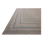 Featuring Amber Lewis x Loloi Topanga Natural / Teal Rug by Loloi at Amethyst Home. Inspired by the scenic mountain town in California, the Topanga Collection is an indoor/outdoor rug made of durable polypropylene that resembles natural fibers but is much more ready for sun, rain, and high-traffic use. The rug's modern construction also makes it easy to c. Amethyst Home provides interior design, new home construction design consulting, vintage area rugs, and lighting in the Los Angeles metro area.