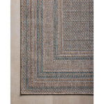 Featuring Amber Lewis x Loloi Topanga Natural / Teal Rug by Loloi at Amethyst Home. Inspired by the scenic mountain town in California, the Topanga Collection is an indoor/outdoor rug made of durable polypropylene that resembles natural fibers but is much more ready for sun, rain, and high-traffic use. The rug's modern construction also makes it easy to cl. Amethyst Home provides interior design, new home construction design consulting, vintage area rugs, and lighting in the Washington metro area.