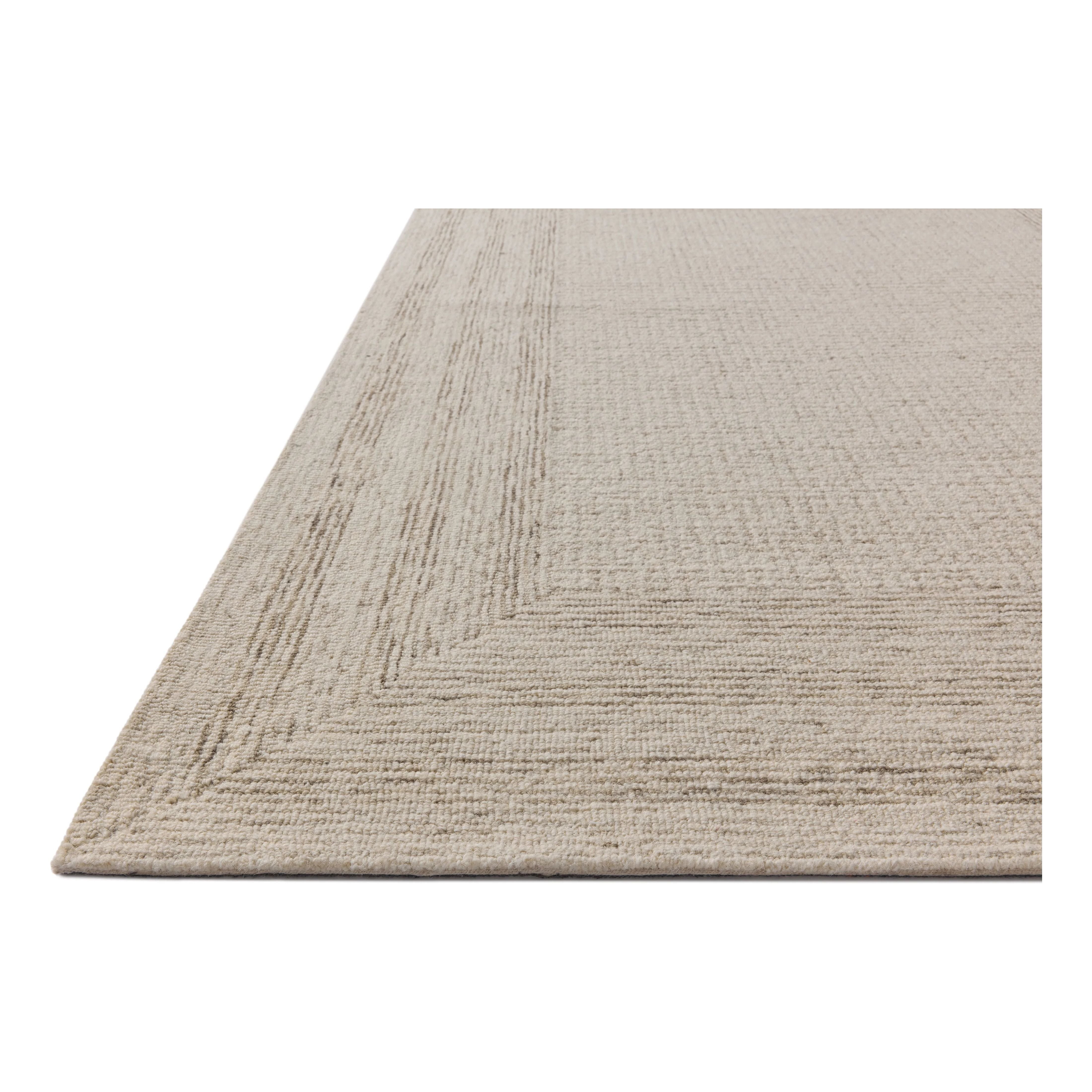 Featuring Amber Lewis x Loloi Windsor Ivory / Stone Rug by Loloi at Amethyst Home. The Windsor Collection reveals the beauty of simplicity. This hand-tufted wool area rug from Amber Lewis x Loloi features a framed design in sophisticated color palettes. The combination of natural materials and tones gives this area rug timeless versatility, with a substanti. Amethyst Home provides interior design, new home construction design consulting, vintage area rugs, and lighting in the Calabasas metro area.