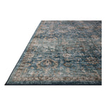 Featuring Anniston Machine Washable Lagoon / Natural Rug by Loloi at Amethyst Home. The Anniston Collection is a washable rug with traditional motifs in beautifully saturated and distressed tones. This durable area rug is power-loomed of polyester in China and designed for the busiest rooms of the home—living rooms, bedrooms, kitchens, hallways, and more. It c. Amethyst Home provides interior design, new home construction design consulting, vintage area rugs, and lighting in the Austin metro area.