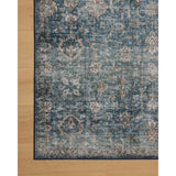 Featuring Anniston Machine Washable Lagoon / Natural Rug by Loloi at Amethyst Home. The Anniston Collection is a washable rug with traditional motifs in beautifully saturated and distressed tones. This durable area rug is power-loomed of polyester in China and designed for the busiest rooms of the home—living rooms, bedrooms, kitchens, hallways, and mor. Amethyst Home provides interior design, new home construction design consulting, vintage area rugs, and lighting in the Winter Garden metro area.