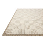 Featuring Brigette Romanek x Loloi Knox Ivory / Khaki Rug by Loloi at Amethyst Home. The Knox Ivory / Khaki Rug by Brigette Romanek x Loloi is a handwoven area rug with a contemporary checkerboard pattern and a texture reminiscent of a luxurious knit sweater. Made of a blend of wool and cotton that plays with scale and texture, Knox is imbued with cozy luxury t. Amethyst Home provides interior design, new home construction design consulting, vintage area rugs, and lighting in the Miami metro area.