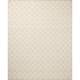 Featuring Brigette Romanek x Loloi Knox Ivory / Silver Rug by Loloi at Amethyst Home. The Knox Ivory / Silver Rug by Brigette Romanek x Loloi is a handwoven area rug with a contemporary checkerboard pattern and a texture reminiscent of a luxurious knit sweater. Made of a blend of wool and cotton that plays with scale and texture, Knox is imbued with cozy luxu. Amethyst Home provides interior design, new home construction design consulting, vintage area rugs, and lighting in the Houston metro area.