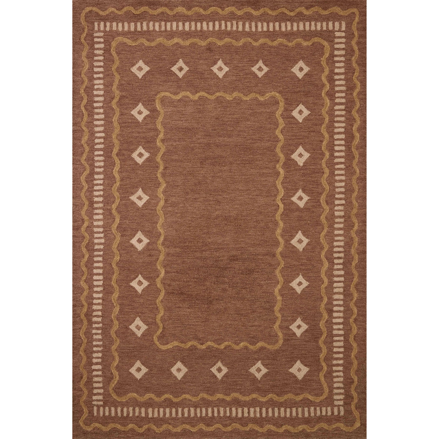 Chris Loves Julia x Loloi Alfie Clay / Spice Rug