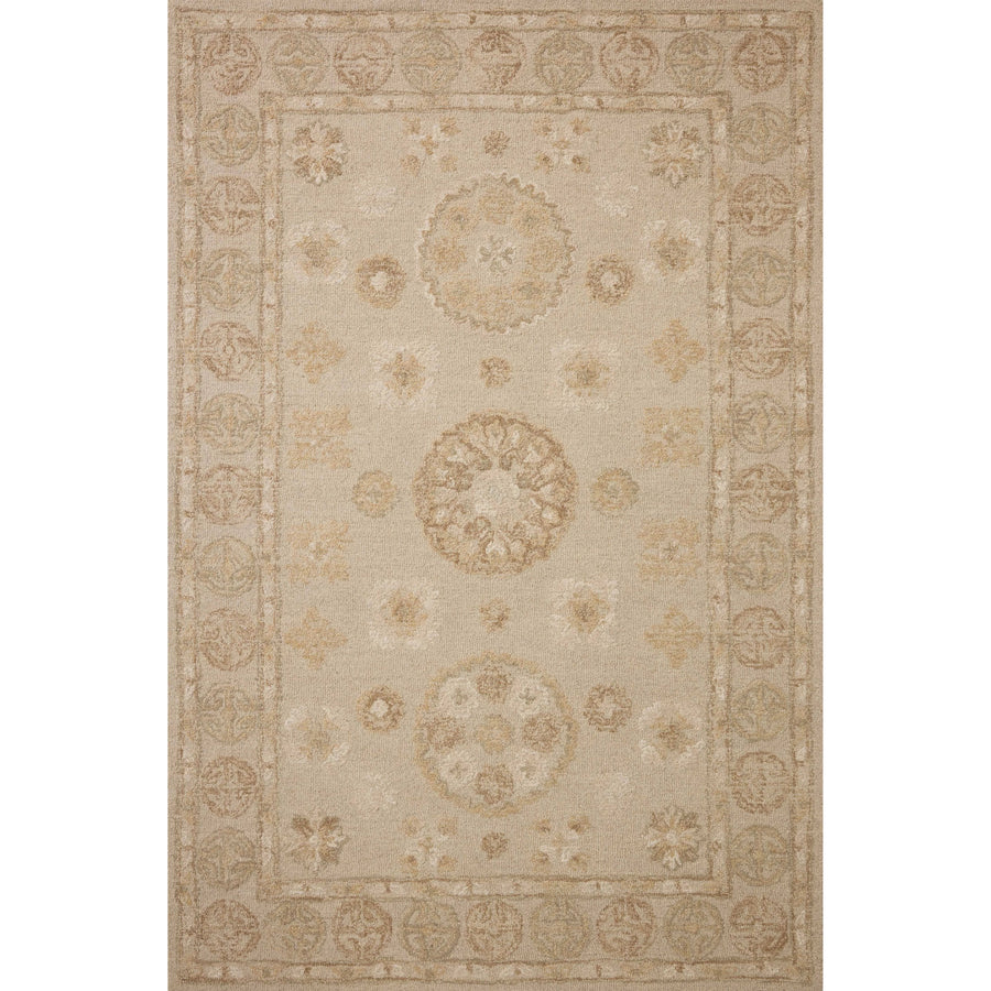 Chris Loves Julia x Loloi Dorothea Dove / Natural Rug