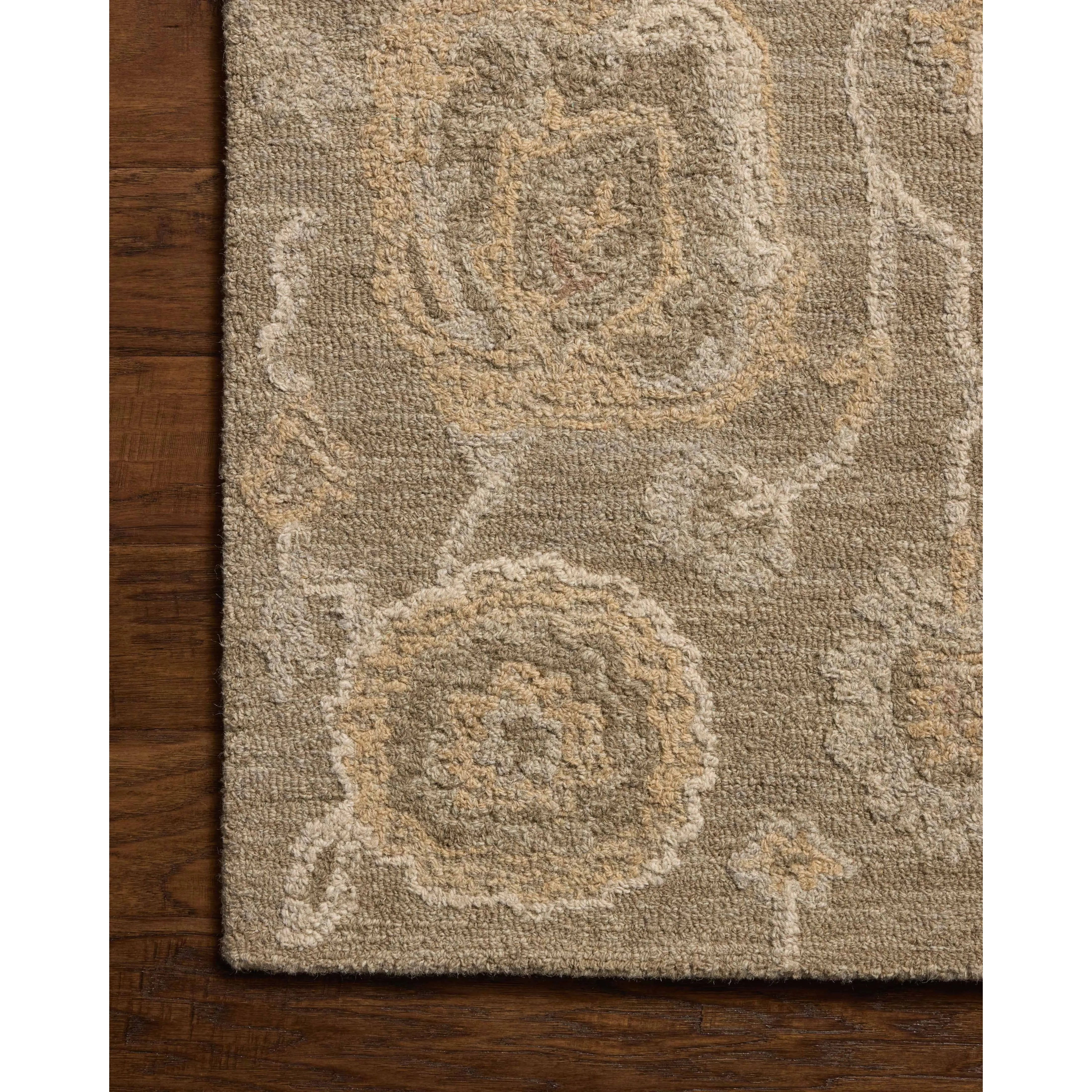 Loose, overscaled florals extend across the Dorothea Collection from Chris Loves Julia x Loloi, an elegant area rug for timeless home decor. Dorothea has a thick, hand-tufted pile that reveals beautiful tonality in the wool’s neutral palette. Amethyst Home provides interior design, new home construction design consulting, vintage area rugs, and lighting in the Park City metro area.