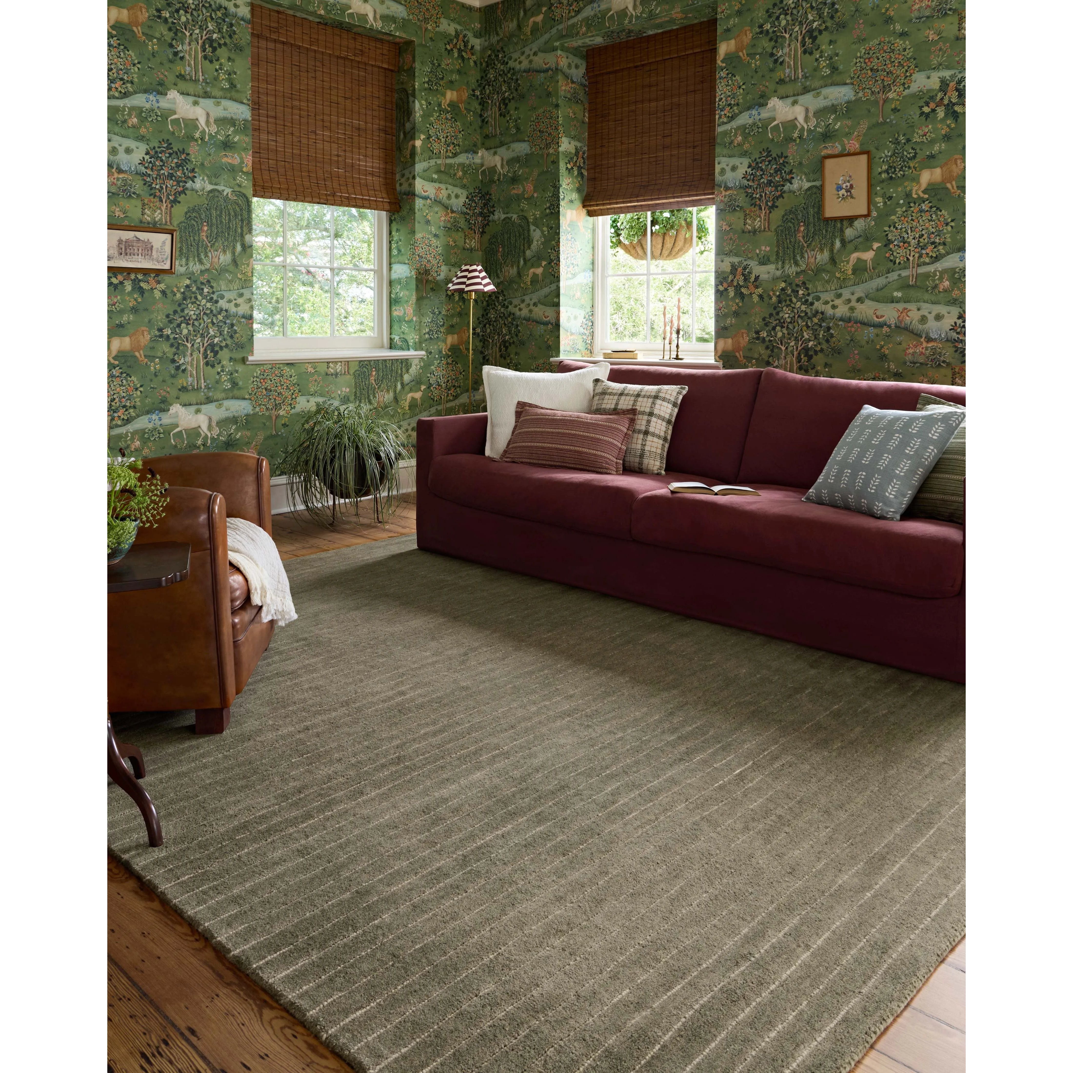 Chris Loves Julia × Loloi Henry Olive / Ivory Rug | Amethyst Home