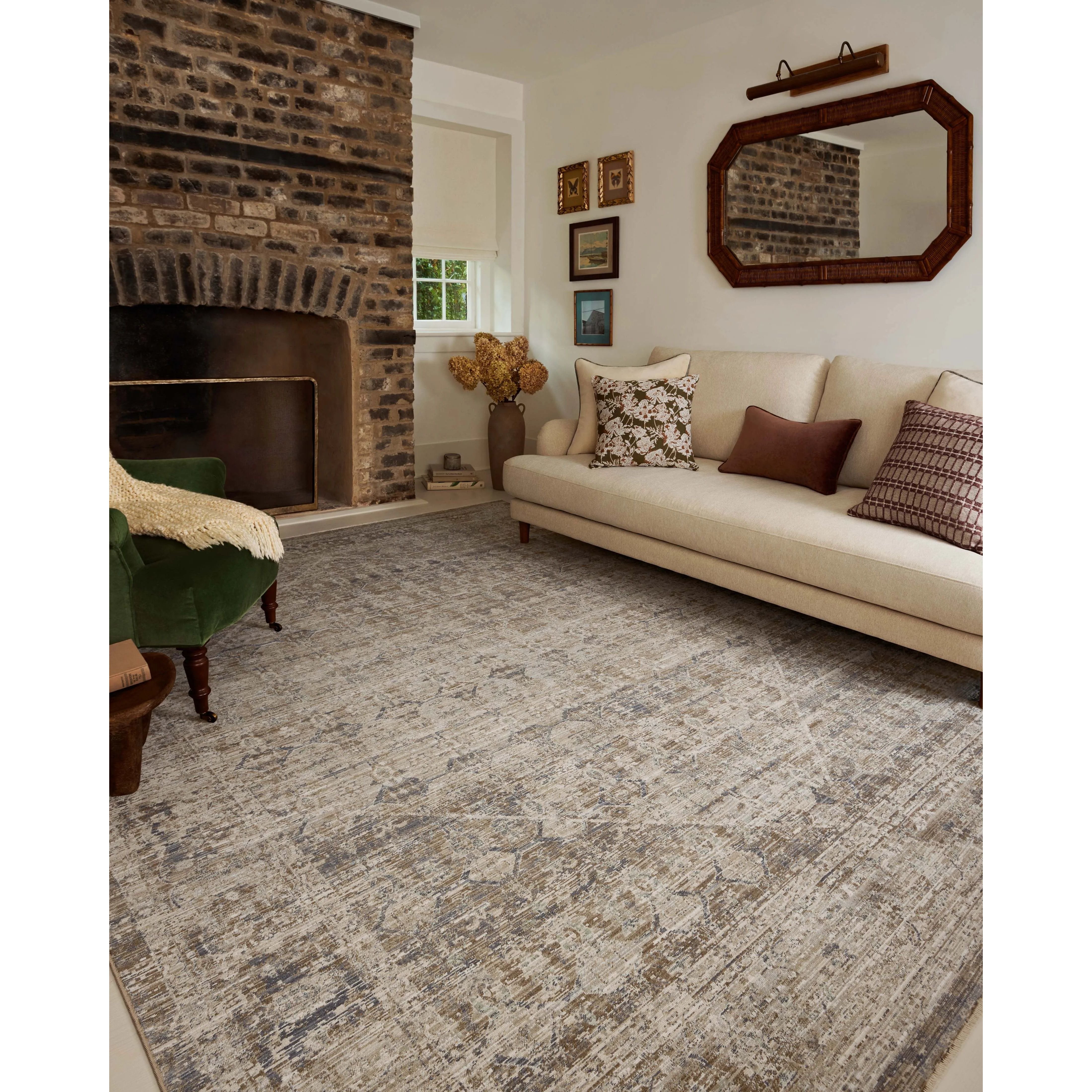 Chris Loves Julia × Loloi Ida Slate / Natural Rug | Amethyst Home