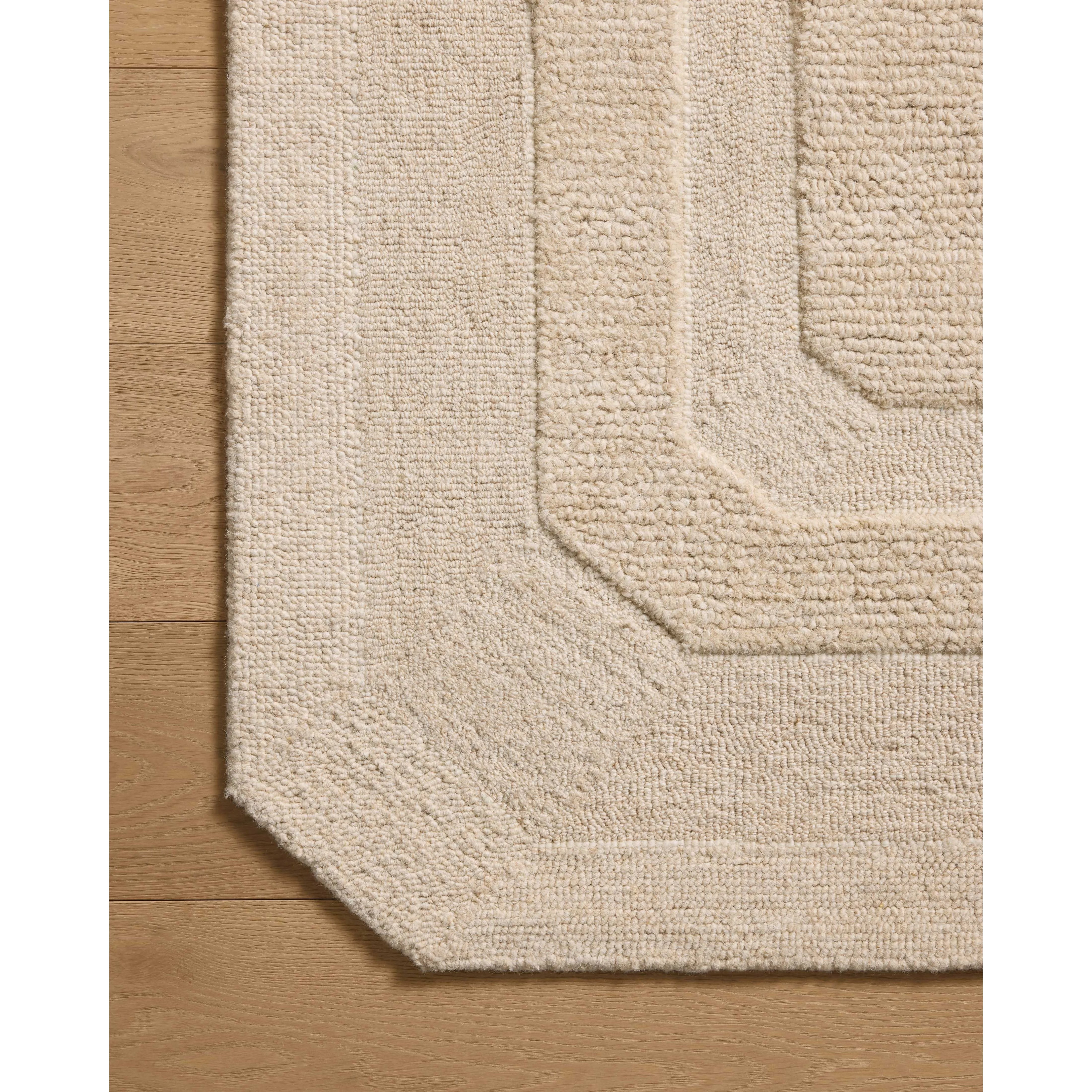 Featuring Clayton Oatmeal Rug by Loloi at Amethyst Home. The Clayton Collection is a hand-tufted, solid-toned wool area rug with angled edges for a modern twist on traditional home decor. Clayton adds even more dimension with a luxurious high/low looped pile that is perfect in living rooms, bedrooms, and more. This collection is made in India and Goodweave-. Amethyst Home provides interior design, new home construction design consulting, vintage area rugs, and lighting in the Park City metro area.