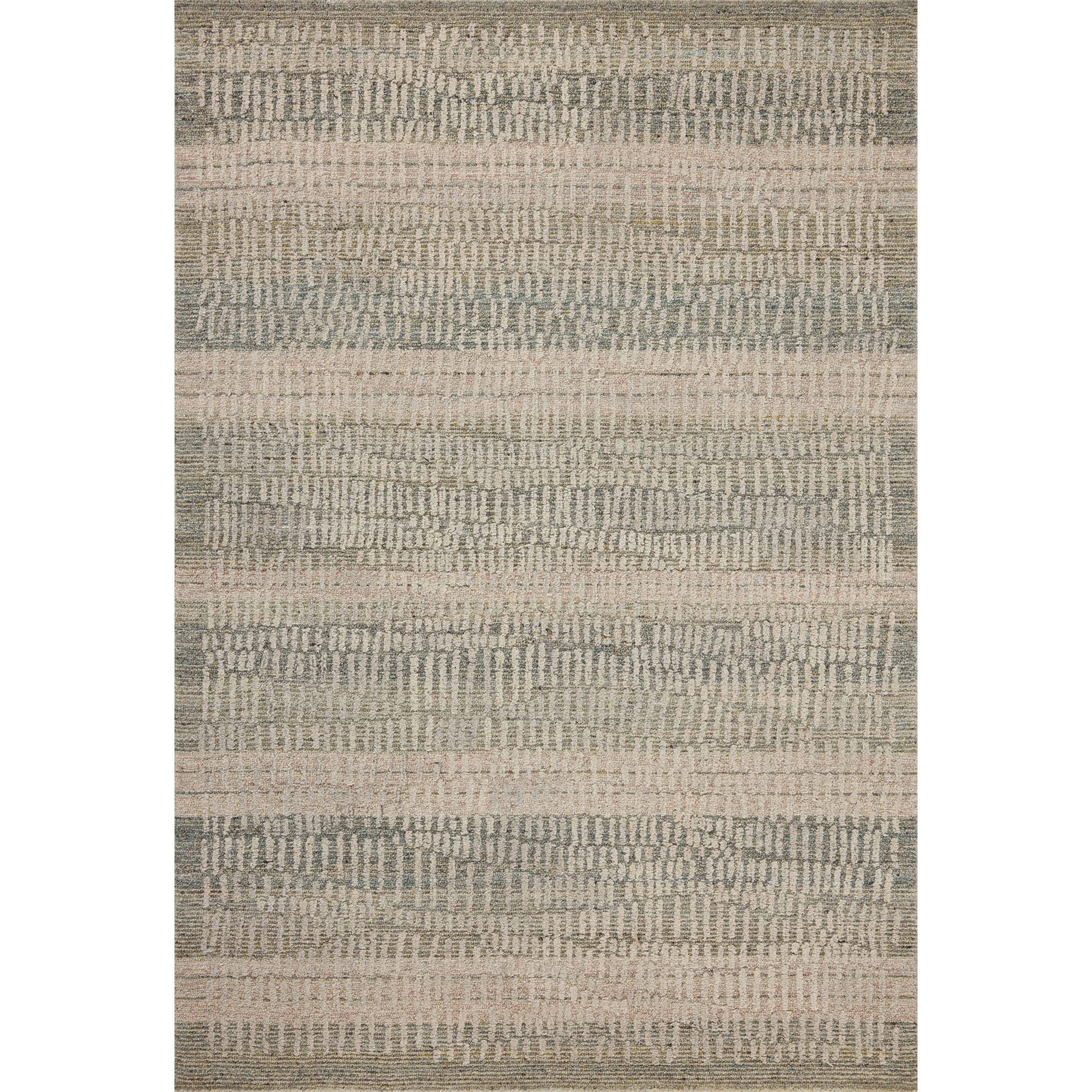 The Elias Earth / Blush Rug is a hand-tufted wool area rug with lively graphic patterns in earth and stone tones. There’s a unique texture to the rug made by over-tufting, in which a design is hand-tufted over a tufted base, creating a subtle high-low pile. Amethyst Home provides interior design, new home construction design consulting, vintage area rugs, and lighting in the Park City metro area.