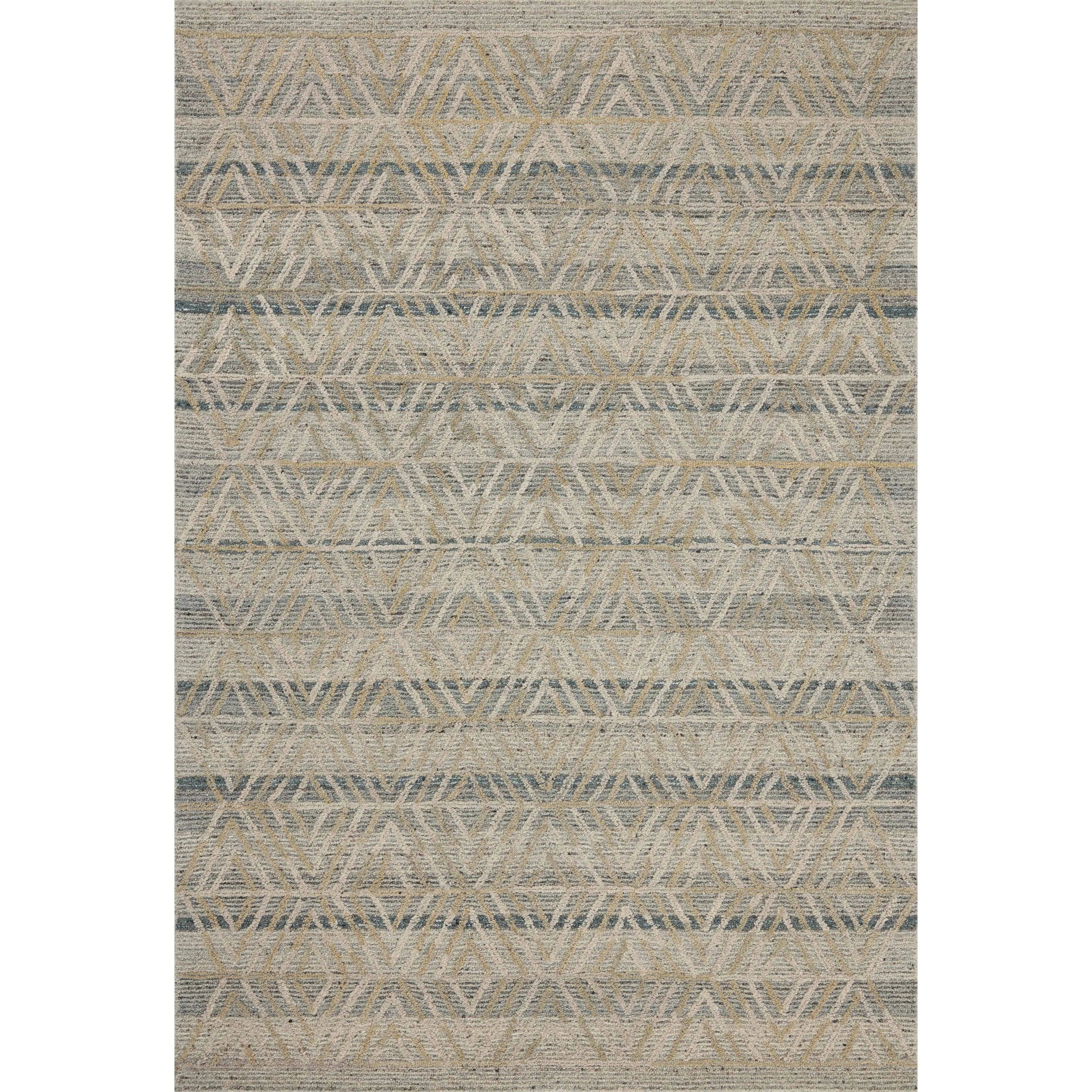 The Elias Fog / Natural Rug is a hand-tufted wool area rug with lively graphic patterns in earth and stone tones. There’s a unique texture to the rug made by over-tufting, in which a design is hand-tufted over a tufted base, creating a subtle high-low pile. Amethyst Home provides interior design, new home construction design consulting, vintage area rugs, and lighting in the Monterey metro area.