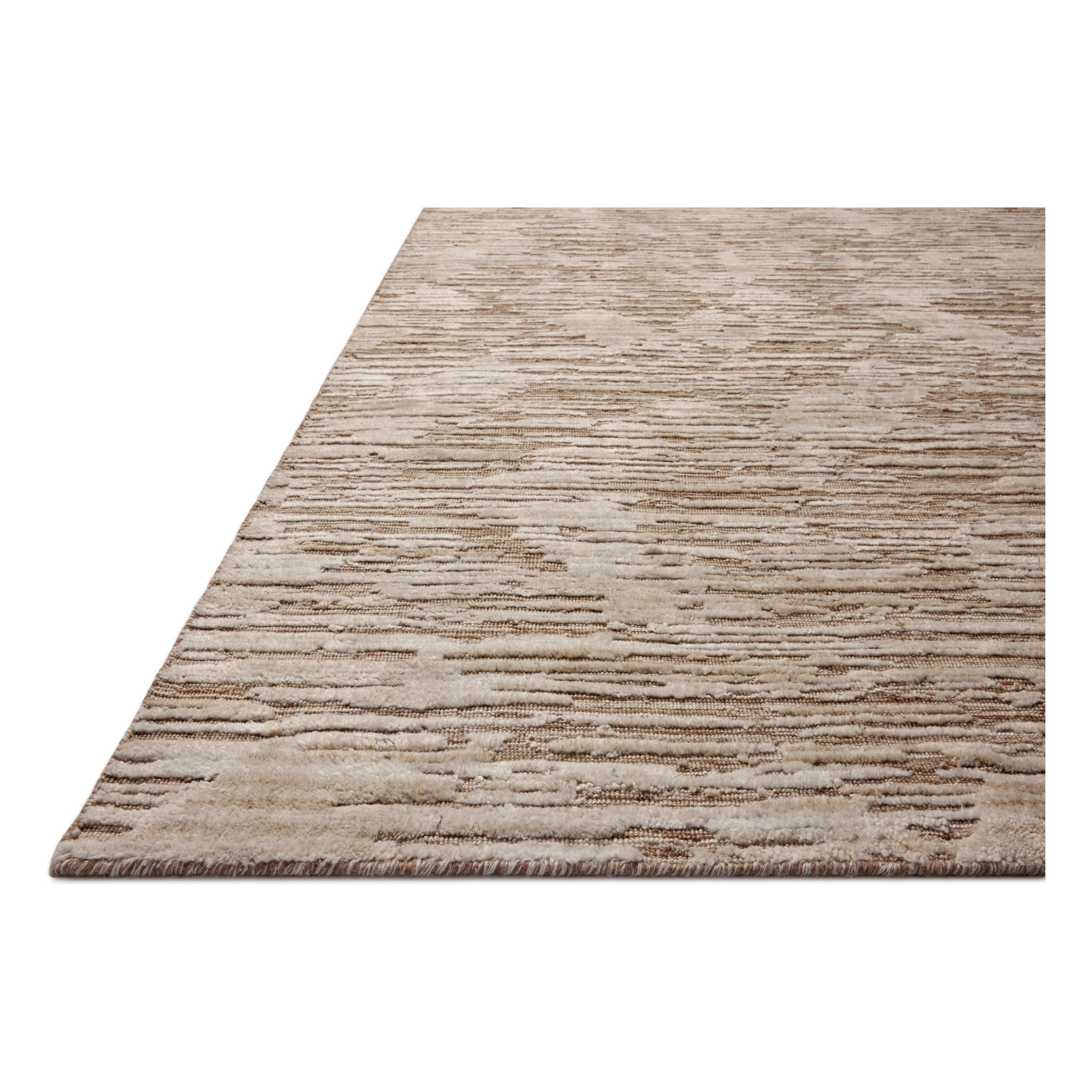 Featuring Jean Stoffer x Loloi Daniel Natural Rug by Loloi at Amethyst Home. Area rugs in the Daniel Natural Rug have a graphic design in a range of tonal palettes with a soft, gently ribbed texture. The hand-loomed pile is a blend of bamboo and wool with a slight sheen that captures the light and changes the rug’s sense of depth throughout the day. The Dan. Amethyst Home provides interior design, new home construction design consulting, vintage area rugs, and lighting in the Nashville metro area.