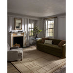 Featuring Jeremiah Brent x Loloi Barrow Beige / Taupe Rug by Loloi at Amethyst Home. The Barrow Collection by Jeremiah Brent x Loloi is a hand-tufted area rug with a bold linear design inspired by modern art and classical architecture. The rugs pile is a blend of wool and jute for a stable, substantial feel that can ground living rooms, dining rooms, bedr. Amethyst Home provides interior design, new home construction design consulting, vintage area rugs, and lighting in the Kansas City metro area.