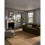 The Barrow Collection by Jeremiah Brent x Loloi is a hand-tufted area rug with a bold linear design inspired by modern art and classical architecture. The rug’s pile is a blend of wool and jute for a stable, substantial feel that can ground living rooms, dining rooms, bedrooms, and more. Amethyst Home provides interior design, new home construction design consulting, vintage area rugs, and lighting in the Alpharetta metro area.